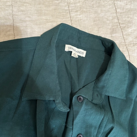 Tradlands Dark Green Button Down Shirt - Picture 2 of 3